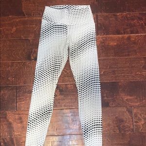 Fabletics Polka Dot Star White Yoga Fitness Pants